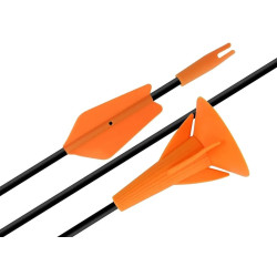 Стрела лучная фибергласс Centershot c присоской 26" оранжевая